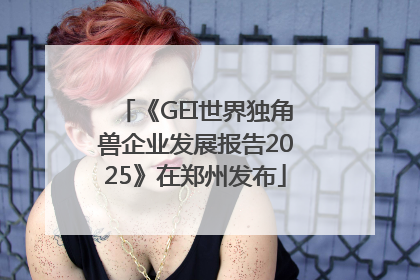 《GEI世界独角兽企业发展报告2025》在郑州发布