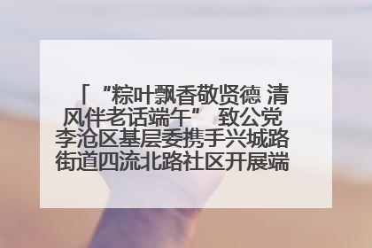 “粽叶飘香敬贤德 清风伴老话端午” 致公党李沧区基层委携手兴城路街道四流北路社区开展端午节主题活动