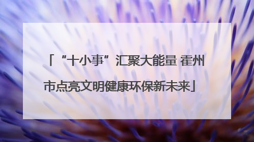 “十小事”汇聚大能量 霍州市点亮文明健康环保新未来