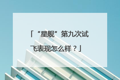 “星舰”第九次试飞表现怎么样？