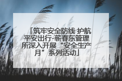 筑牢安全防线 护航平安出行-蕲春东管理所深入开展“安全生产月”系列活动