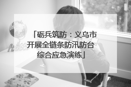 砺兵筑防：义乌市开展全链条防汛防台综合应急演练