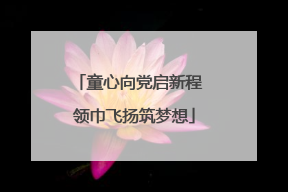 童心向党启新程 领巾飞扬筑梦想