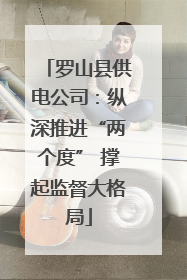 罗山县供电公司：纵深推进“两个度” 撑起监督大格局
