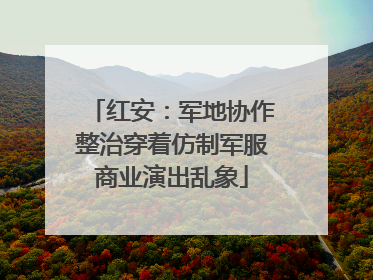 红安：军地协作整治穿着仿制军服商业演出乱象