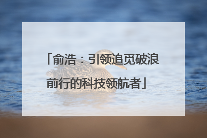 俞浩：引领追觅破浪前行的科技领航者
