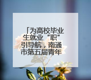 为高校毕业生就业“职”引导航，南通市第五届青年就业嘉年华举办