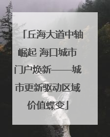 丘海大道中轴崛起 海口城市门户焕新——城市更新驱动区域价值蝶变
