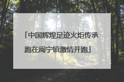 中国辉煌足迹火炬传承跑在闽宁镇激情开跑