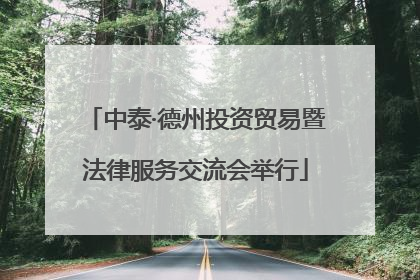 中泰·德州投资贸易暨法律服务交流会举行