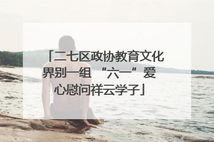 二七区政协教育文化界别一组 “六一”爱心慰问祥云学子