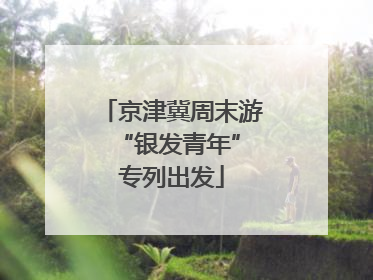 京津冀周末游 “银发青年”专列出发
