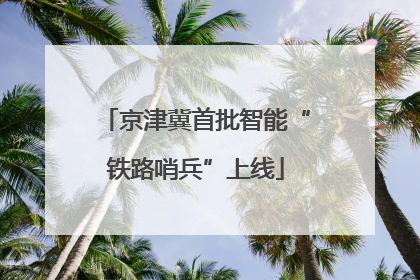 京津冀首批智能“铁路哨兵”上线