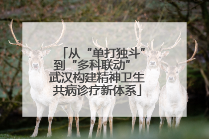 从“单打独斗”到“多科联动” 武汉构建精神卫生共病诊疗新体系