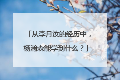 从李月汝的经历中，杨瀚森能学到什么？