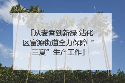 从麦香到新绿 沾化区富源街道全力保障“三夏”生产工作