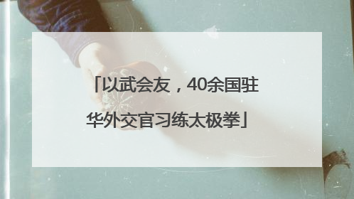 以武会友，40余国驻华外交官习练太极拳