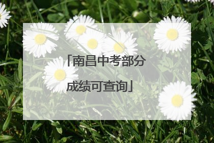 南昌中考部分成绩可查询