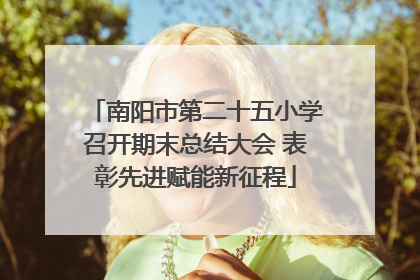 南阳市第二十五小学召开期末总结大会 表彰先进赋能新征程