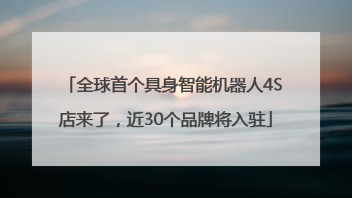 全球首个具身智能机器人4S店来了，近30个品牌将入驻