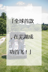 全球首款，在芜湖成功首飞！