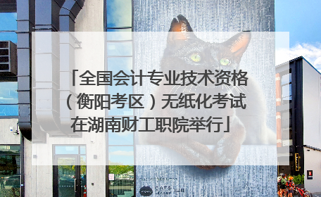 全国会计专业技术资格（衡阳考区）无纸化考试在湖南财工职院举行