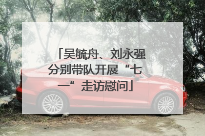 吴毓舟、刘永强分别带队开展“七一”走访慰问