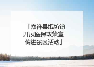 嘉祥县纸坊镇开展医保政策宣传进景区活动