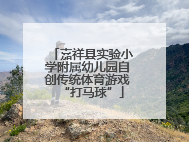 嘉祥县实验小学附属幼儿园自创传统体育游戏“打马球”