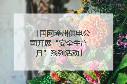 国网漳州供电公司开展“安全生产月”系列活动