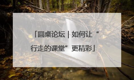 圆桌论坛｜如何让“行走的课堂”更精彩