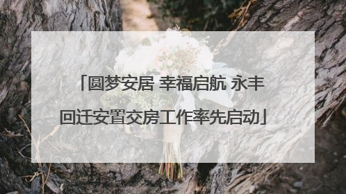 圆梦安居 幸福启航 永丰回迁安置交房工作率先启动