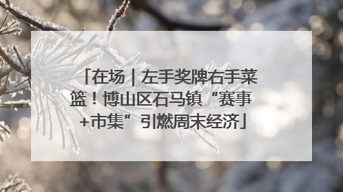 在场｜左手奖牌右手菜篮！博山区石马镇“赛事+市集”引燃周末经济