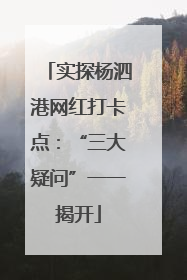 实探杨泗港网红打卡点：“三大疑问”一一揭开