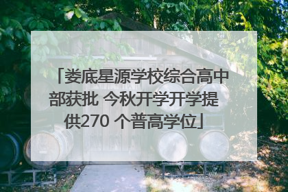 娄底星源学校综合高中部获批 今秋开学开学提供270 个普高学位
