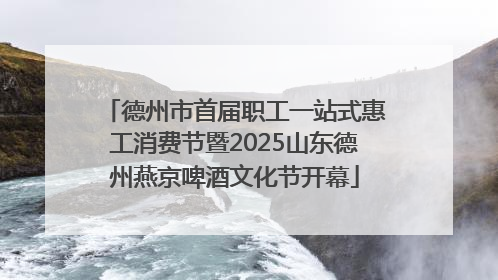 德州市首届职工一站式惠工消费节暨2025山东德州燕京啤酒文化节开幕