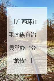 广西环江毛南族自治县举办“分龙节”