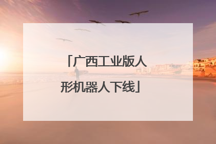 广西工业版人形机器人下线