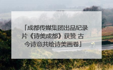 成都传媒集团出品纪录片《诗美成都》获赞 古今诗意共绘诗美画卷