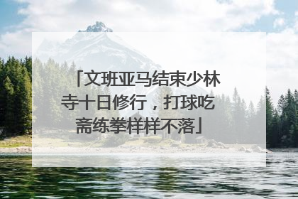 文班亚马结束少林寺十日修行，打球吃斋练拳样样不落