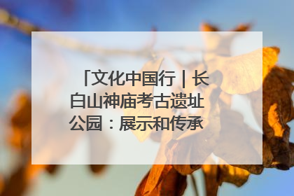 文化中国行｜长白山神庙考古遗址公园：展示和传承多民族文化交融