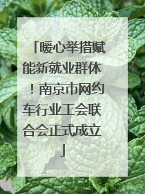 暖心举措赋能新就业群体！南京市网约车行业工会联合会正式成立