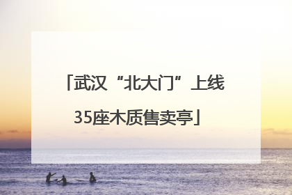 武汉“北大门”上线35座木质售卖亭