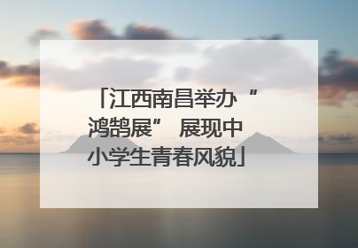 江西南昌举办“鸿鹄展” 展现中小学生青春风貌