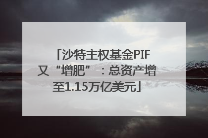 沙特主权基金PIF又“增肥”：总资产增至1.15万亿美元