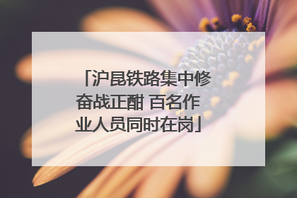 沪昆铁路集中修奋战正酣 百名作业人员同时在岗