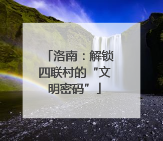 洛南：解锁四联村的“文明密码”