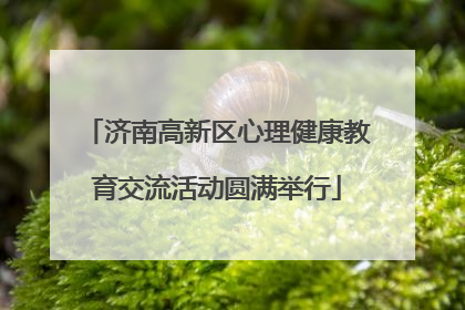 济南高新区心理健康教育交流活动圆满举行