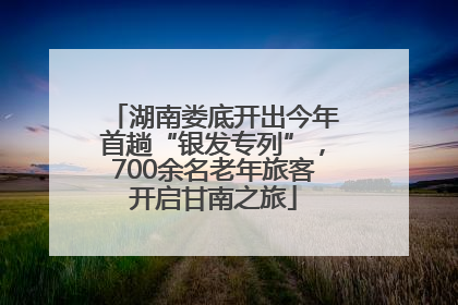 湖南娄底开出今年首趟“银发专列”，700余名老年旅客开启甘南之旅