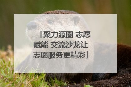 聚力源圈 志愿赋能 交流沙龙让志愿服务更精彩